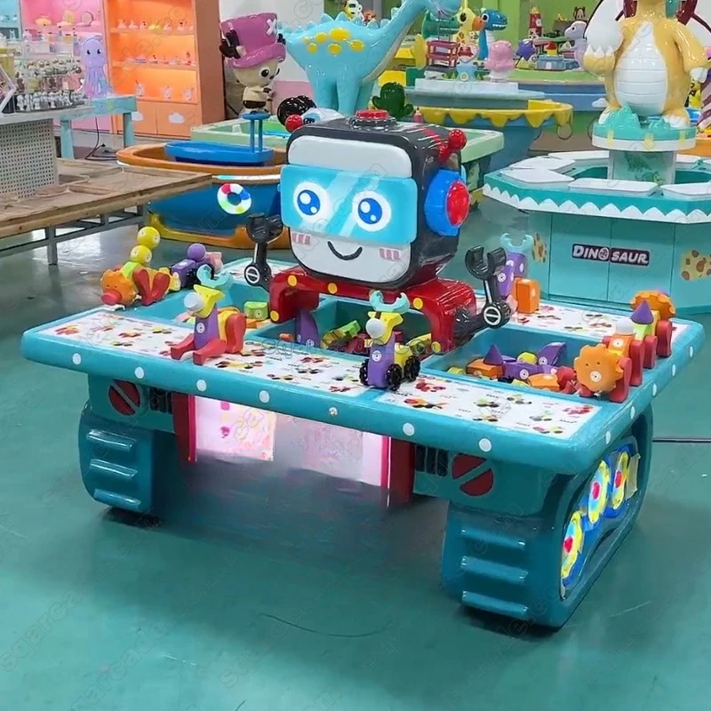Factory eco-friendly sand table game machine children's building block game school shopping center playground