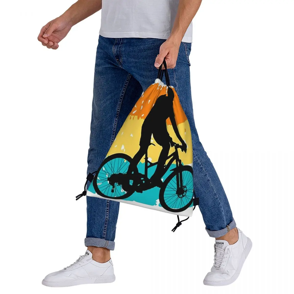 Sacs à dos portables multifonctions avec ficelle de proximité, sacs à dos de vie de vélo, sac de sport de poche, sacs à livres pour voyage et école