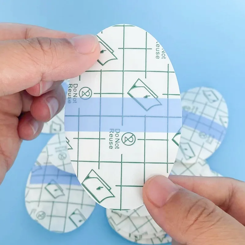 20 قطعة/المجموعة بو فيلم الأذن حماية التصحيح درع الحرس مقاوم للماء الأذن الشريط الأذن حماة للسباحة الاطفال الكبار ضمادة