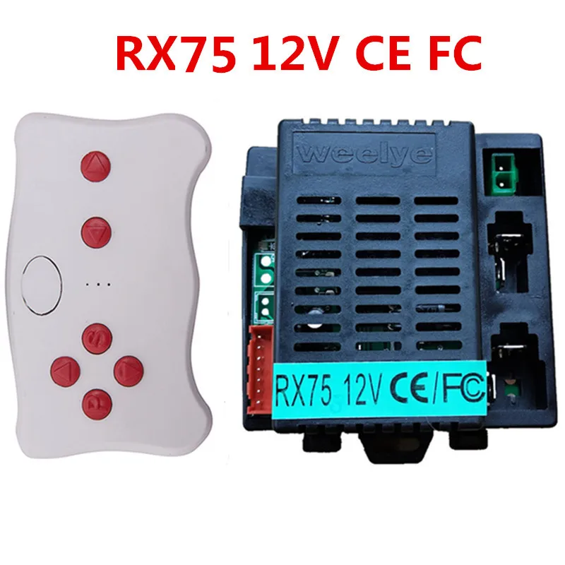 Weelye-mando a distancia RX75CE FC 6V 12V para niños, receptor de coche eléctrico, piezas de repuesto