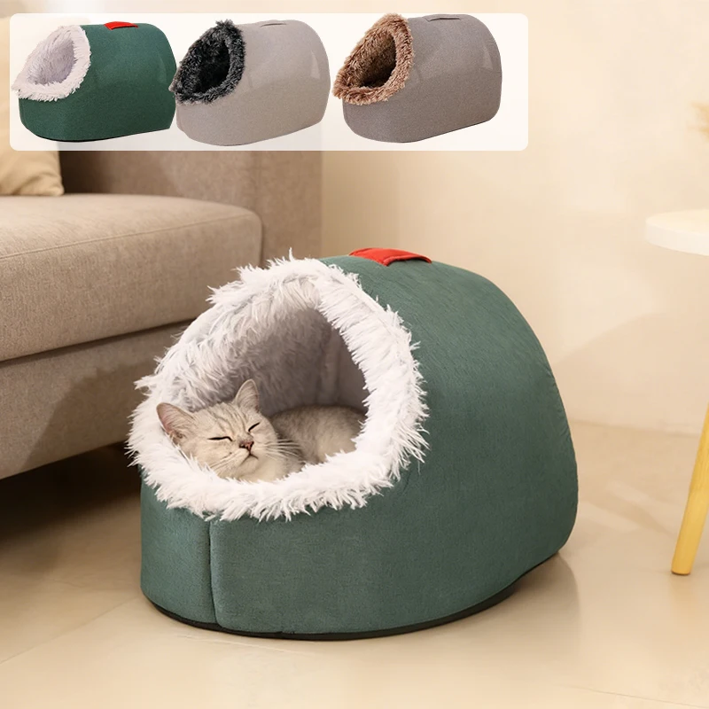 

Newest Warm Locking Cat Cave Bed, Long-haired Thermal Insulation,Long-lasting Heat Retention, Perfect for Cats' Sleeping Habits