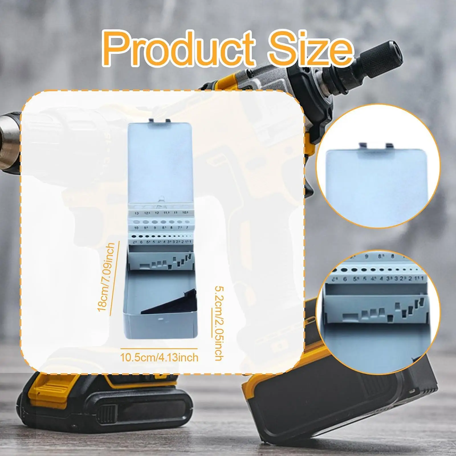 Twist Drill Bit Case Accessory Professional Sturdy Iron Indexed Storage Case