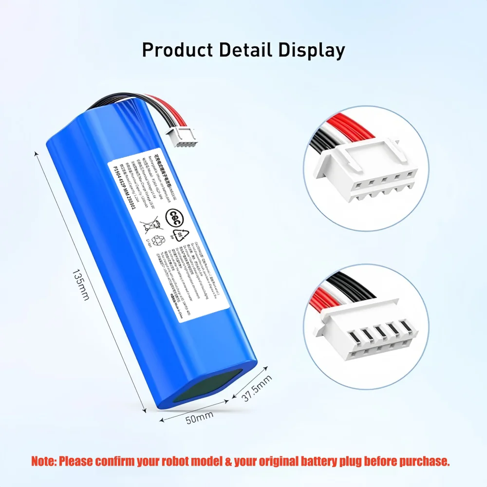 Nueva batería de repuesto de 14,4 V para Robot aspirador ECOVACS Deebot Ozmo 950 T8 T8 + T5Max Power Hero T10 T9 X1 DX65 DX96 DX93