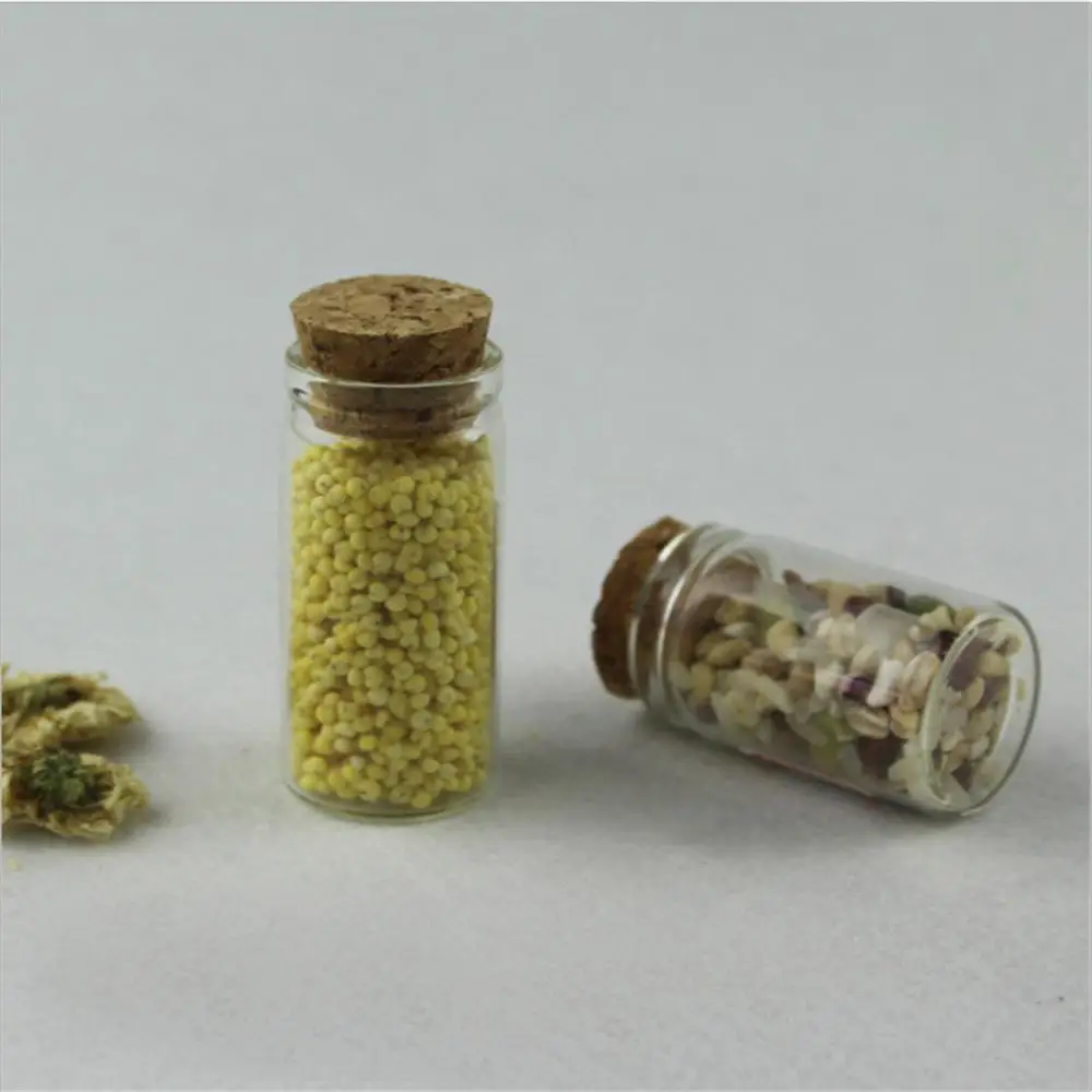 2/3PCS Glass Jars Mini Diameter 22mm Glass Kitchen Tools And Gadgets Glass Bottle Small With Cork Stopper Transparent