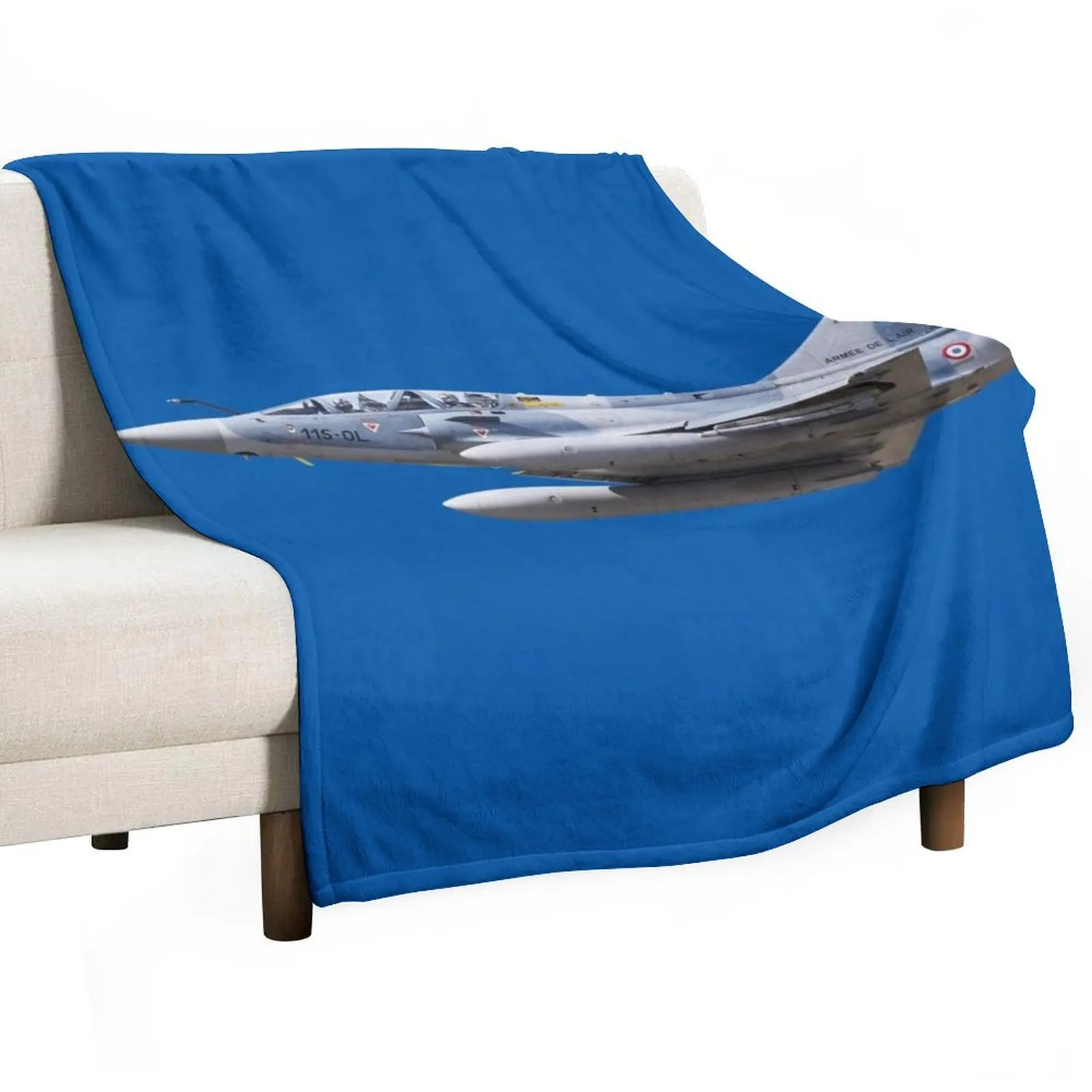 Dassault Mirage 2000D (cutout with dark blue background) Throw Blanket Blankets For Baby Luxury Designer Blankets