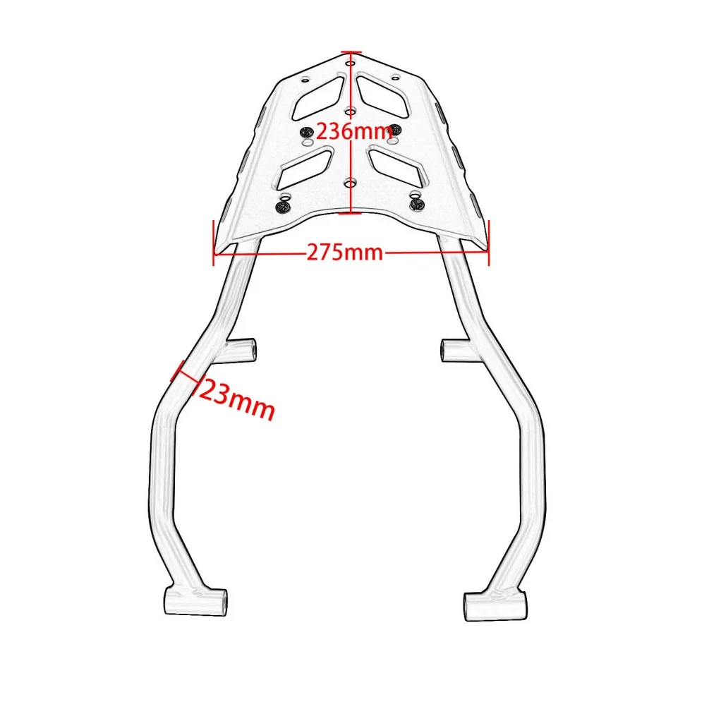 For Yamaha Tenere700 2019-2024 2023 XTZ700 Tenere 700 Rear Luggage Rack Motorcycle Carrier Tail Storage Support Shelf Bracket