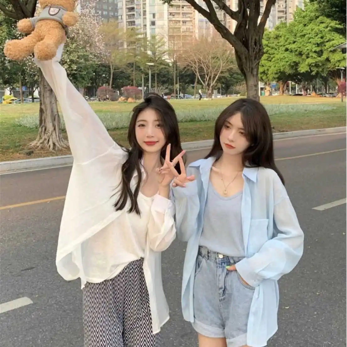 

Защита от солнца, шелковый шифон, женский летний повседневный свободный простой высококачественный открытый кардиган, корейский длинный све