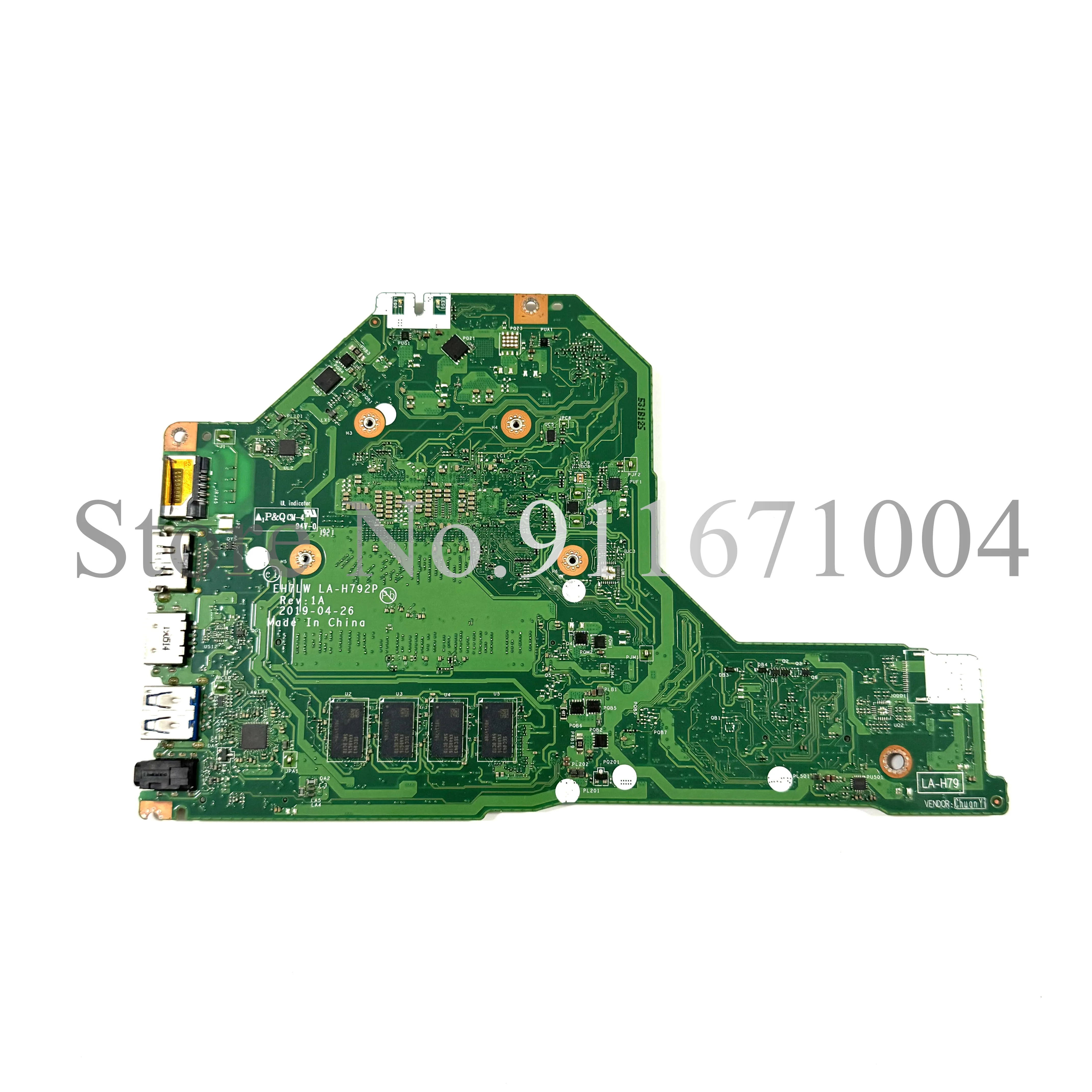 NB.HEF11.003 NB.HEF11.002 For Acer Aspire A315-54 Laptop Motherboard EH7LW LA-H792P With I3-8145U I3-10110U CPU 4GB RAM DDR4