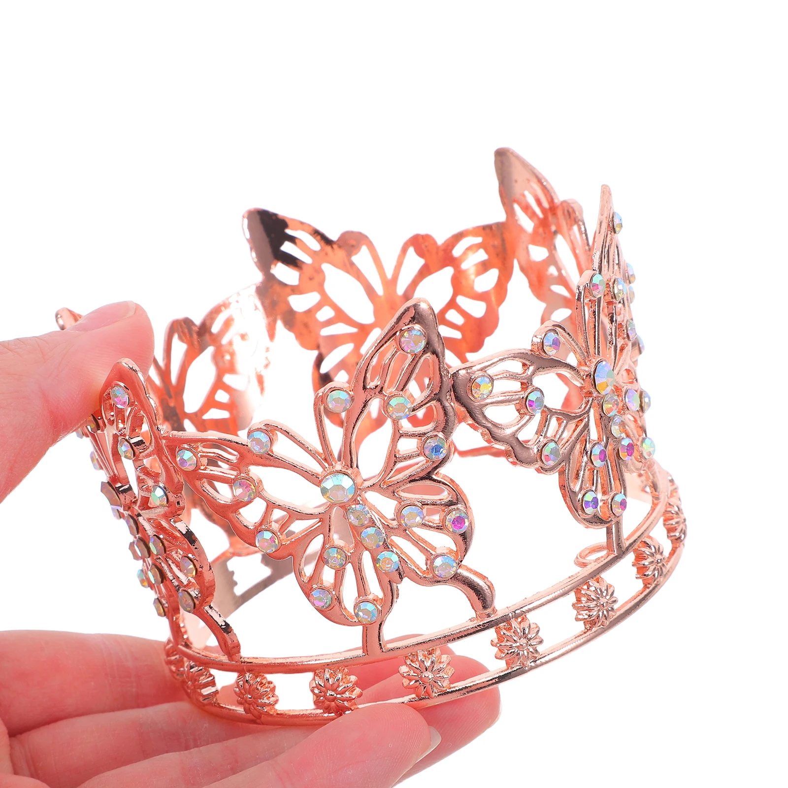 

Butterfly Crown Rhinestone Headband Girls Valentines Party Accessories Durable Zinc Vintage Hair Crown Princess Diaries Prom