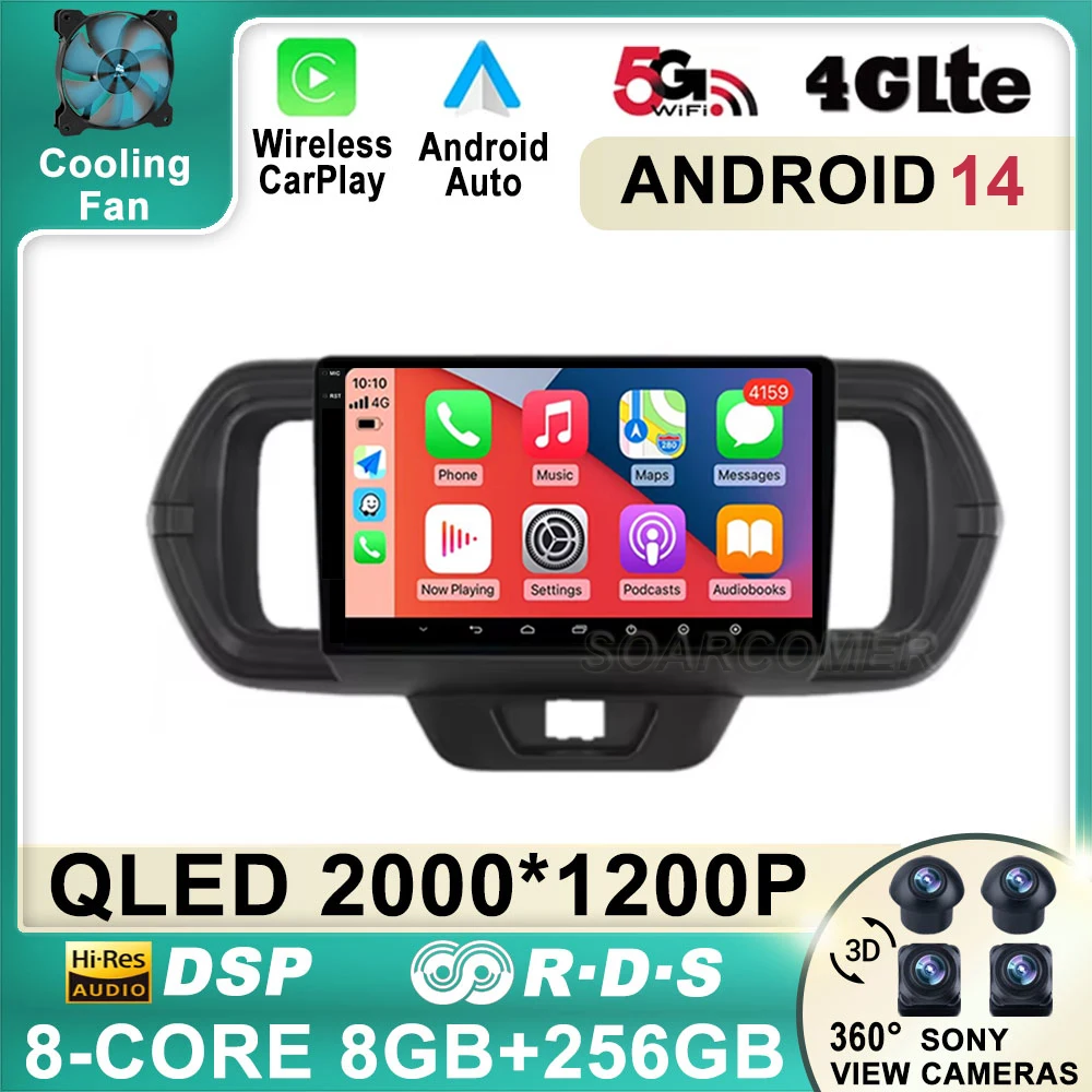 Android 13 For Toyota Passo III 3 2016 - 2021 Right hand driver Car Radio Multimedia Wireless Carplay 5G wifi BT GPS Navigation