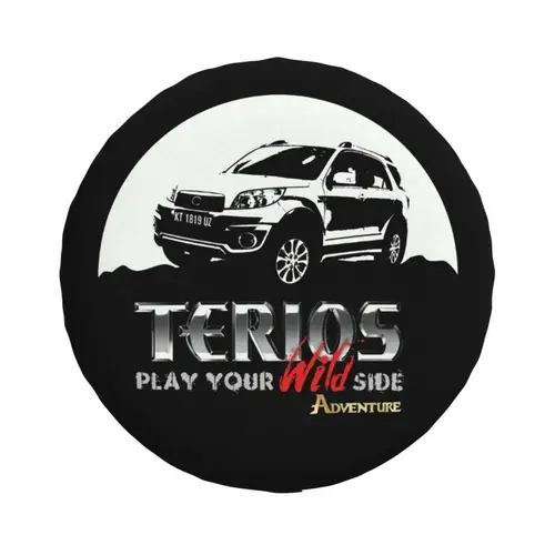 Imagen 2 del producto Cubierta de neumático Terios personalizada 4WD 4x4 RV Protector de rueda de repuesto para Toyota RAV4 Prado 14 ""15"" 16 ""17"" pulgadas