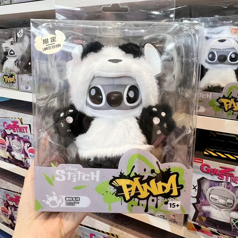 

In Stock Original Limit Edition Stitch Panda Blind Box Display Case Anime Figure Stitch Pendant Doll Ornament Holiday Gift Toys