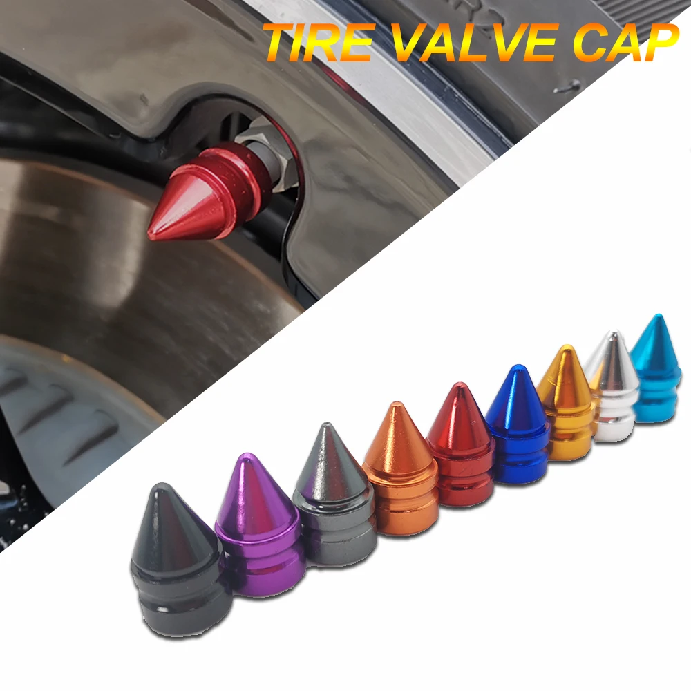 

New Tire Valve Caps 4pcs Universal Fits for Car Motorcycle Bike Wheel Tires Valves Tyre Stem Cap Air Cap Airtight Cover