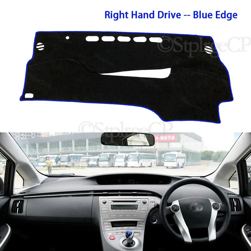 Dash Cover Mat Dashmat Dashboard Cover Protective Sheet Carpet for Toyota Prius 30 2010~2015 Styling