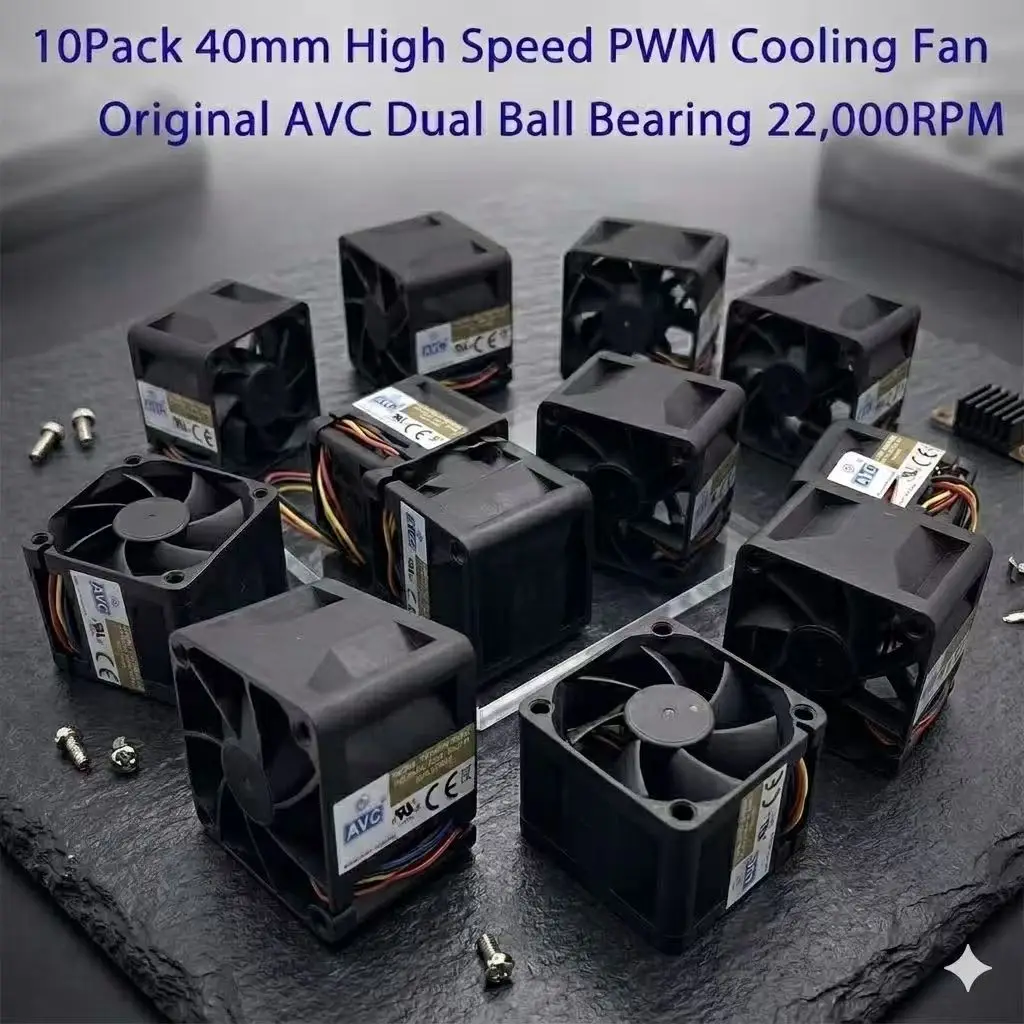 paquete-de-10-ventiladores-para-coche-rc-soluciones-de-refrigeracion-40-mm-alta-velocidad-4028-12-v-1-a-40-40-28-mm-4-cables-rodamiento-de-bolas-alta-presion-de-aire