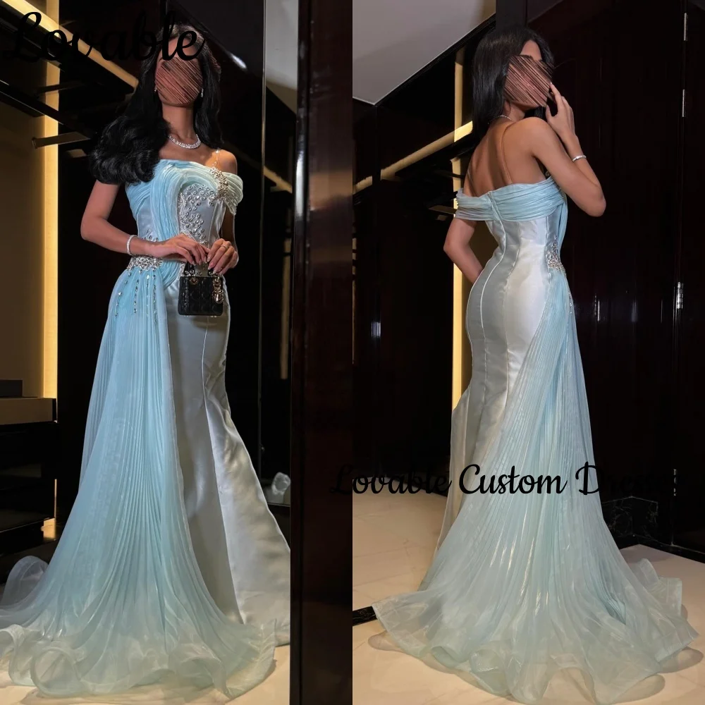 

Women'S Evening Dresses Customize Mermaid Strapless Floor-Length Formal Occasion Dresses Beaded Zipper Up Sleeveless Vestidos De