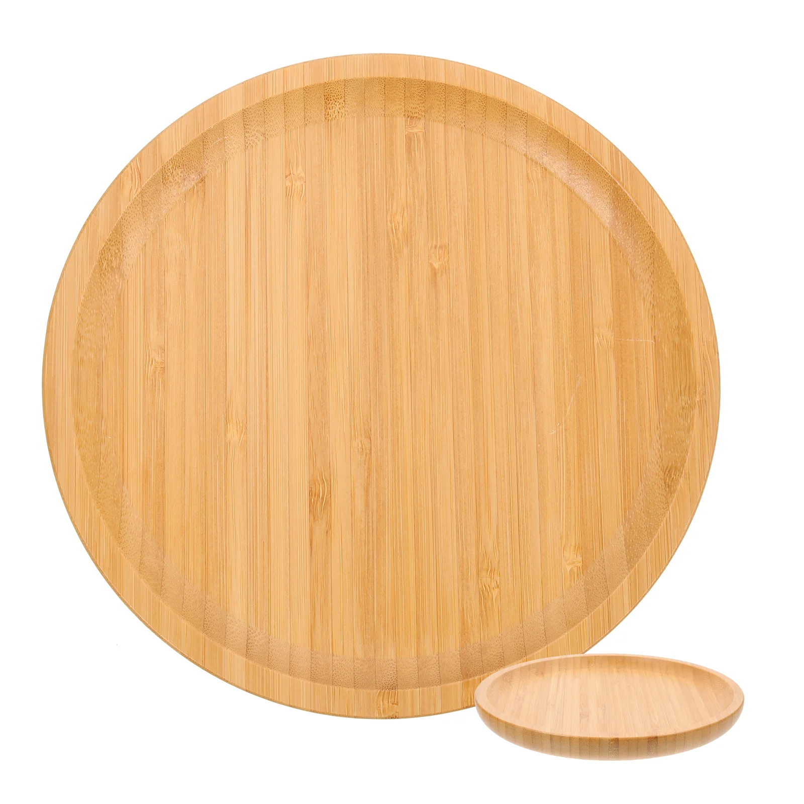 

1 Bamboo Bread Plate Desktop Storage Tray Light Brown Food Display Meal Tray Appetizer Tray Dried Fruit Plate Serving Trays