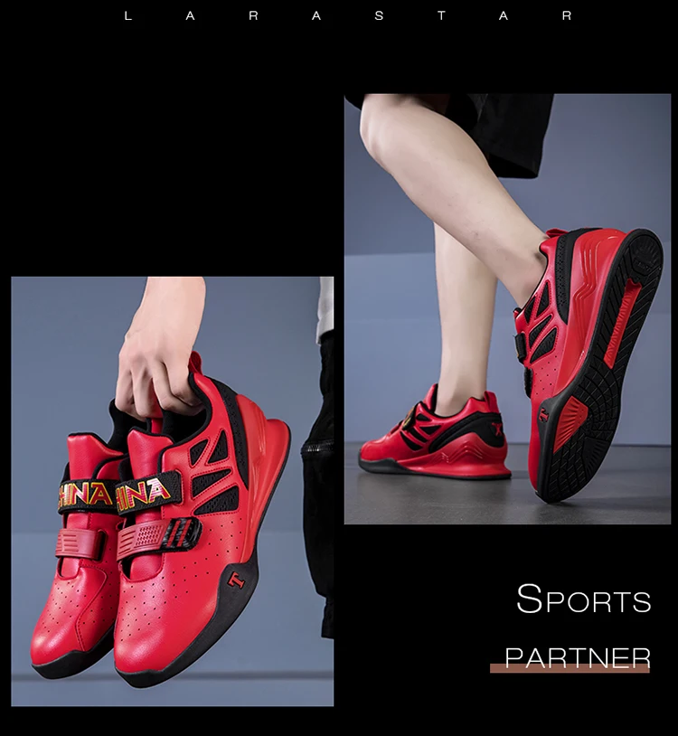 Professional Fashion Weightlifting Shoes Lightweight Wear-resistant Deep Squat Flat Shoes Men's Weightlifting Shoes Comprehensiv