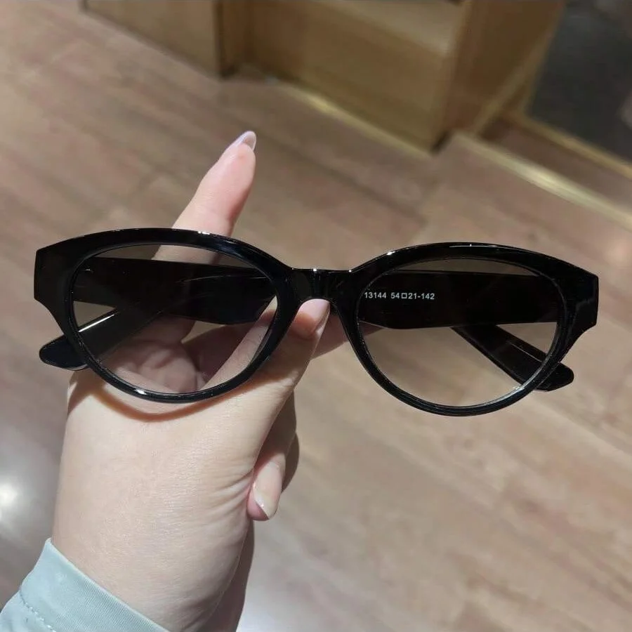 1Pc frauen Sonnenbrille Neue Stil Exquisite und Kompakte Cat-Eye Retro Vielseitig Persönlichkeit Mode Trend Straße Fotografie Holi – Detail 4