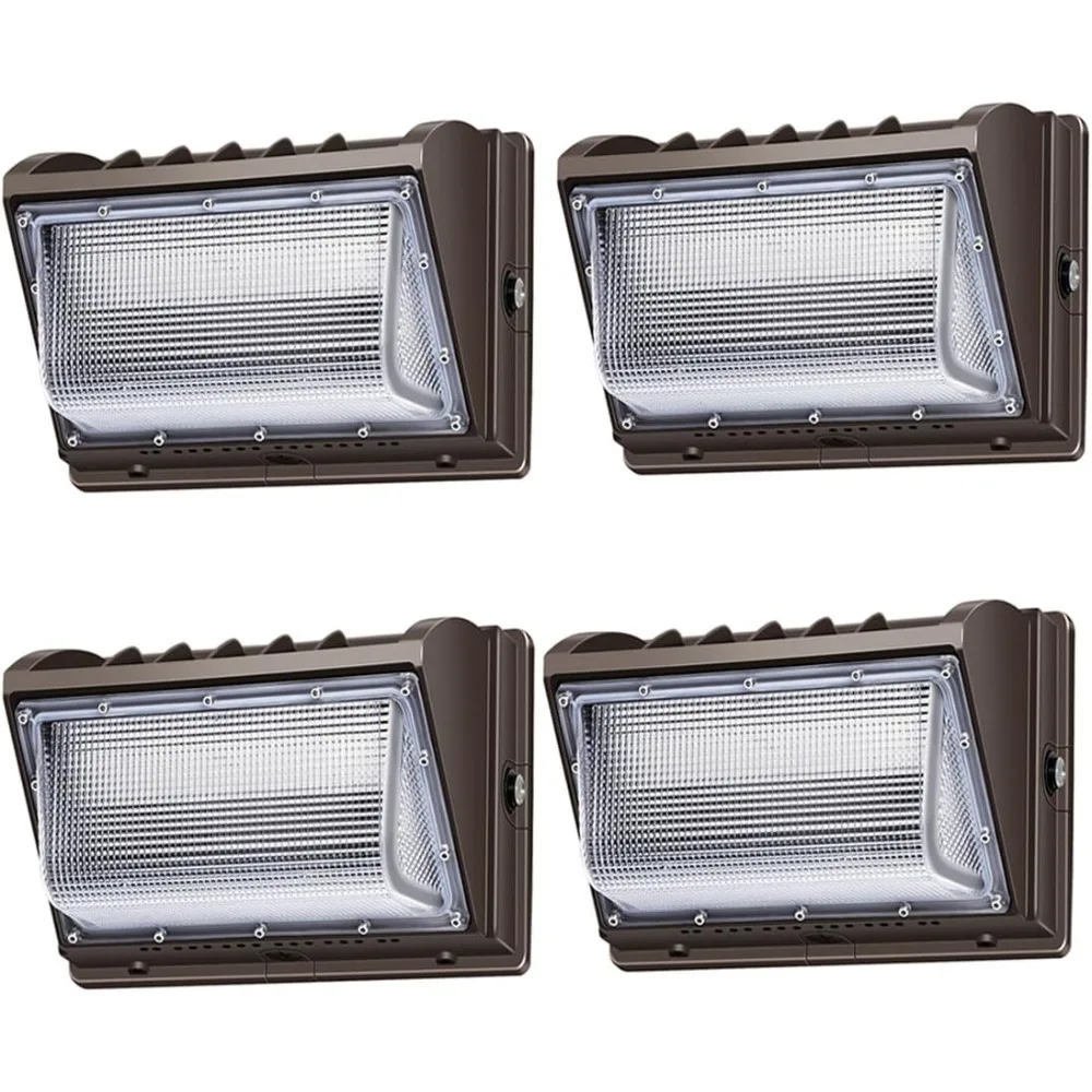 

Pack Lights LED Security Light with Photocell 5000K 4 Pack Dusk to Dawn IP65 Commercial Exterior Lighting Fixture 21000lm