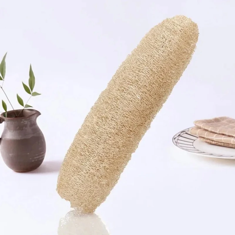 اللوف الطبيعي اللوف الإسفنج القابل للتحلل تنظيف قوي طويل غير عصا طبق قطعة أثرية فرشاة طبق المناشف الإسفنج ومنصات تجوب #6