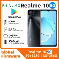 Realme  10 Android 5G Unlocked 6.6 inch 256G All Colours in Good Condition Original used phone