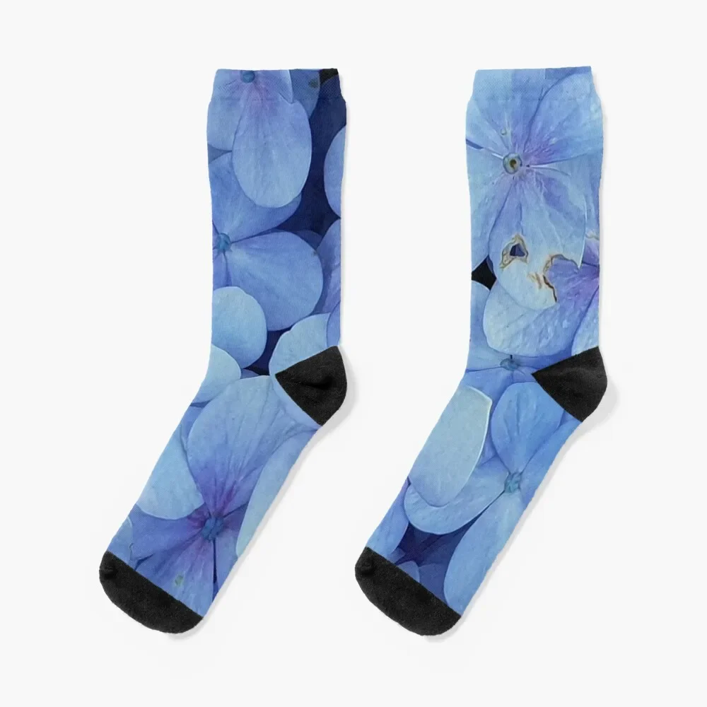 

Blue Flowers Socks Novelties winter gifts christmas gifts with print Men's Socks Luxury Women's