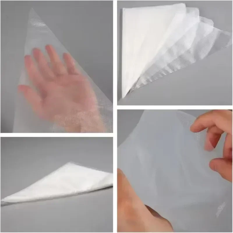 100/200/300PCS Disposable Piping Bag Pastry Bags Icing Fondant Cake Cream Bag for Decorating Pastries Cakes Baking Tools