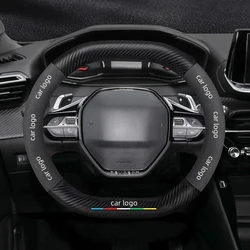Suede Car Steering Wheel Cover for Peugeot 2008 GT 2016 2017 2018 2019 2020 2021 2022 2023 2024 2025 Auto Interior Accessories