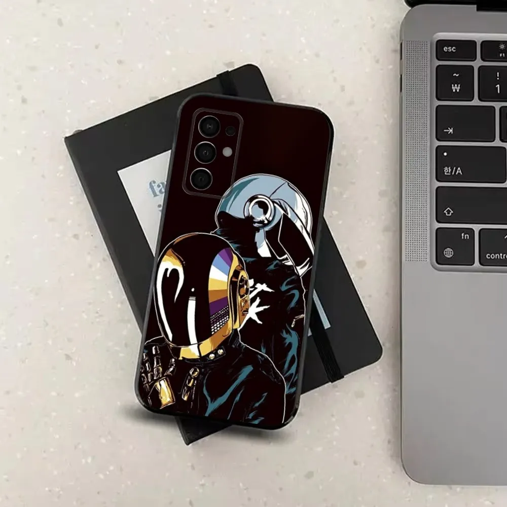 حافظة هاتف فرنسية D-Daft P-Punk لهاتف سامسونج جالاكسي A91,A80,A73,A72,A71,A53A52,A32,A31A22,A21s,A20, غطاء أسود #3