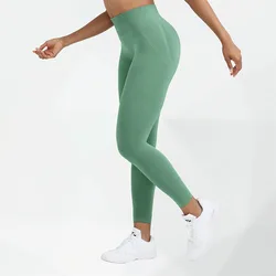 Women's Fitness leggings Sports Leggings High stretch Yoga pants Women's Gym Seamless Shark knitted Yoga pants Seamless fabric