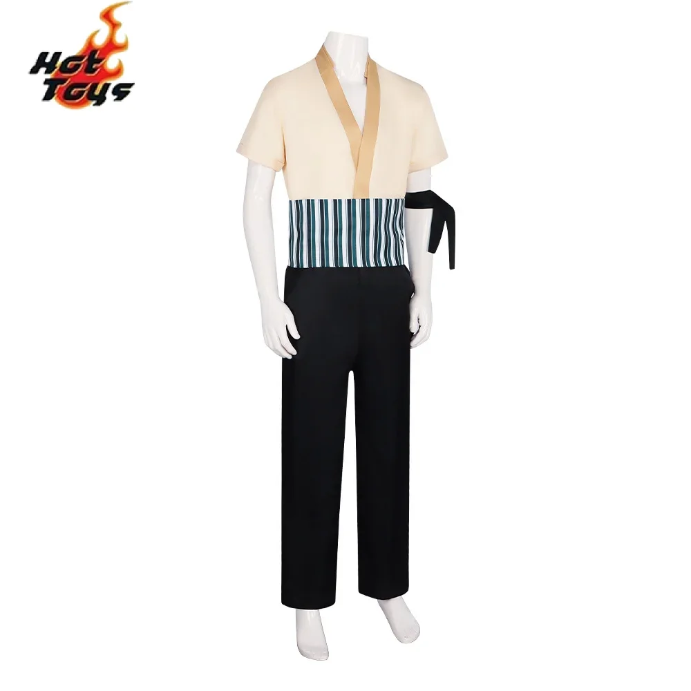 أزياء رورونوا زورو التأثيرية للبالغين، الزي الرسمي d'anime، perruque، boucles d'oreilles، Halloween، carnaval