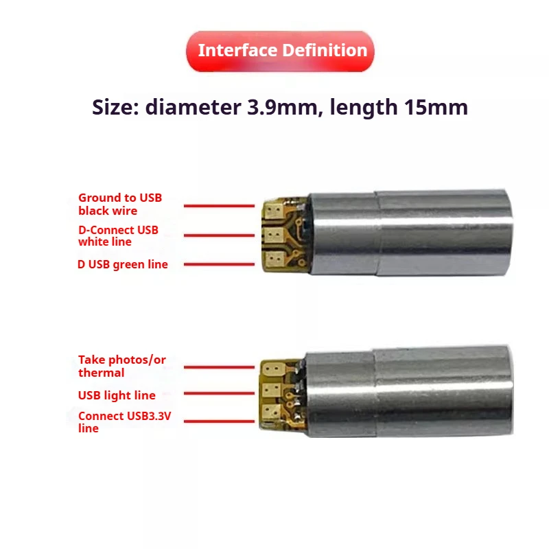 3.9 مللي متر HD طويل 1.5 متر Borescope كاميرا إصلاح السيارات أنابيب الصرف الصحي الصناعية التفتيش التحقيق USB اتصال أندرويد الهاتف المحمول