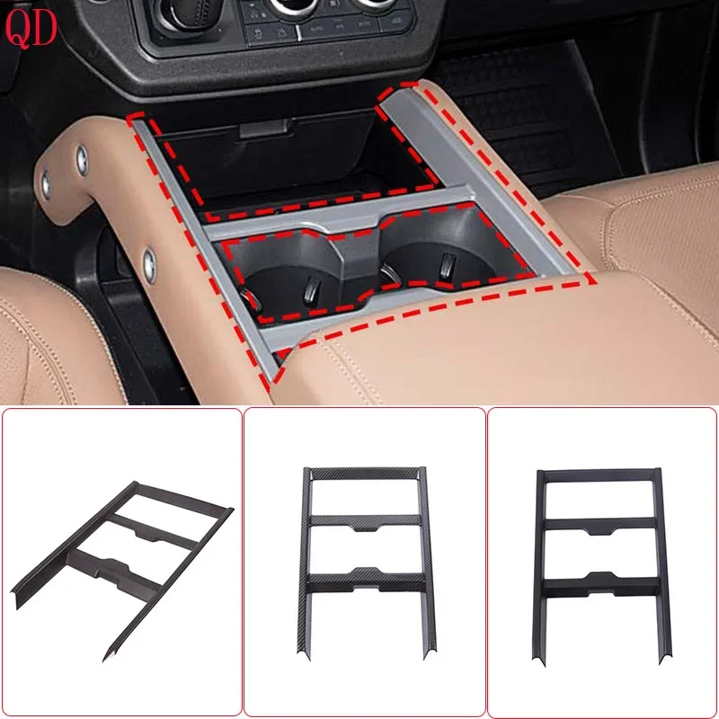 

For Land Rover Defender 90 110 130 2025+ Car Central Control Panel Frame Decorative Stickers Accessories 1Pcs ABS Carbon Fiber