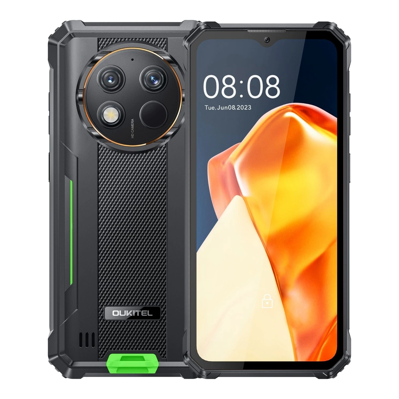 

Oukitel WP28 Rugged Smartphone 6.52‘' HD+ 10600mAh Android 13 Octa-core Mobile Phone 8GB 256GB 48MP Camera 18W NFC Cellphone