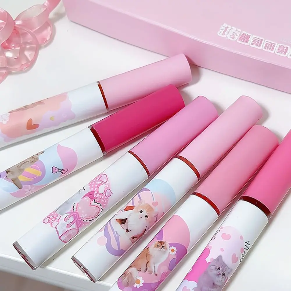 For For DaimAnpu Glossy Lip Gloss Kit Mirror Water Shine Moisturizing Liquid Lipstick Long Lasting Waterproof Beauty Set