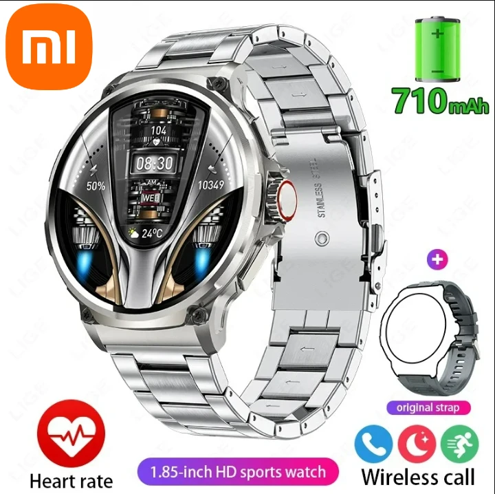 

Смарт-часы Xiaomi для мужчин Huawei GPS 1,85-дюймовые умные часы Ultra HD HD Bluetooth-вызов 710 мАч Большая батарея Спортивные часы для фитнеса