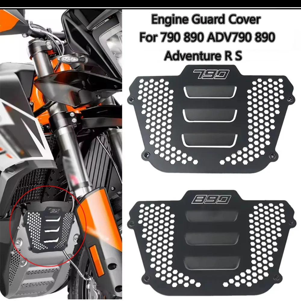 

Motorcycle Accessories Engine Guard Cover Crap Flap Protector For 790 890 ADV 790 890 Adventure R/S 2020 2021 2022 2023 2024