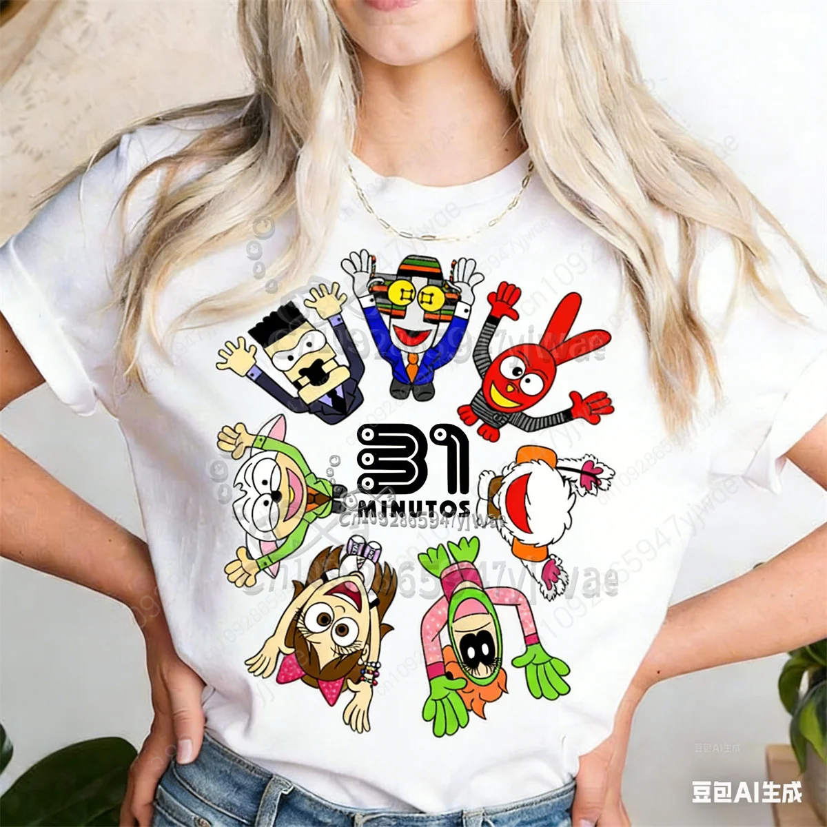 camiseta-unissex-de-verao-y2k-com-estampa-grafica-de-marioneta-programa-popular-chileno-2026-31-minutos-manga-curta