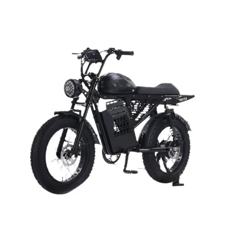 Electric bicycle retro off-road fat tire lithium battery power mountain bike