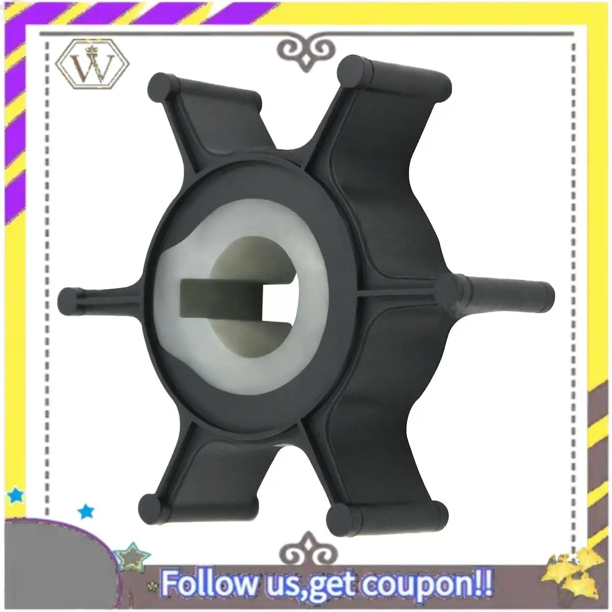 ABXV-girante de bomba de agua para barcos fueraborda Yamaha 2HP P45 2A 2B 2C 646-44352-01-00