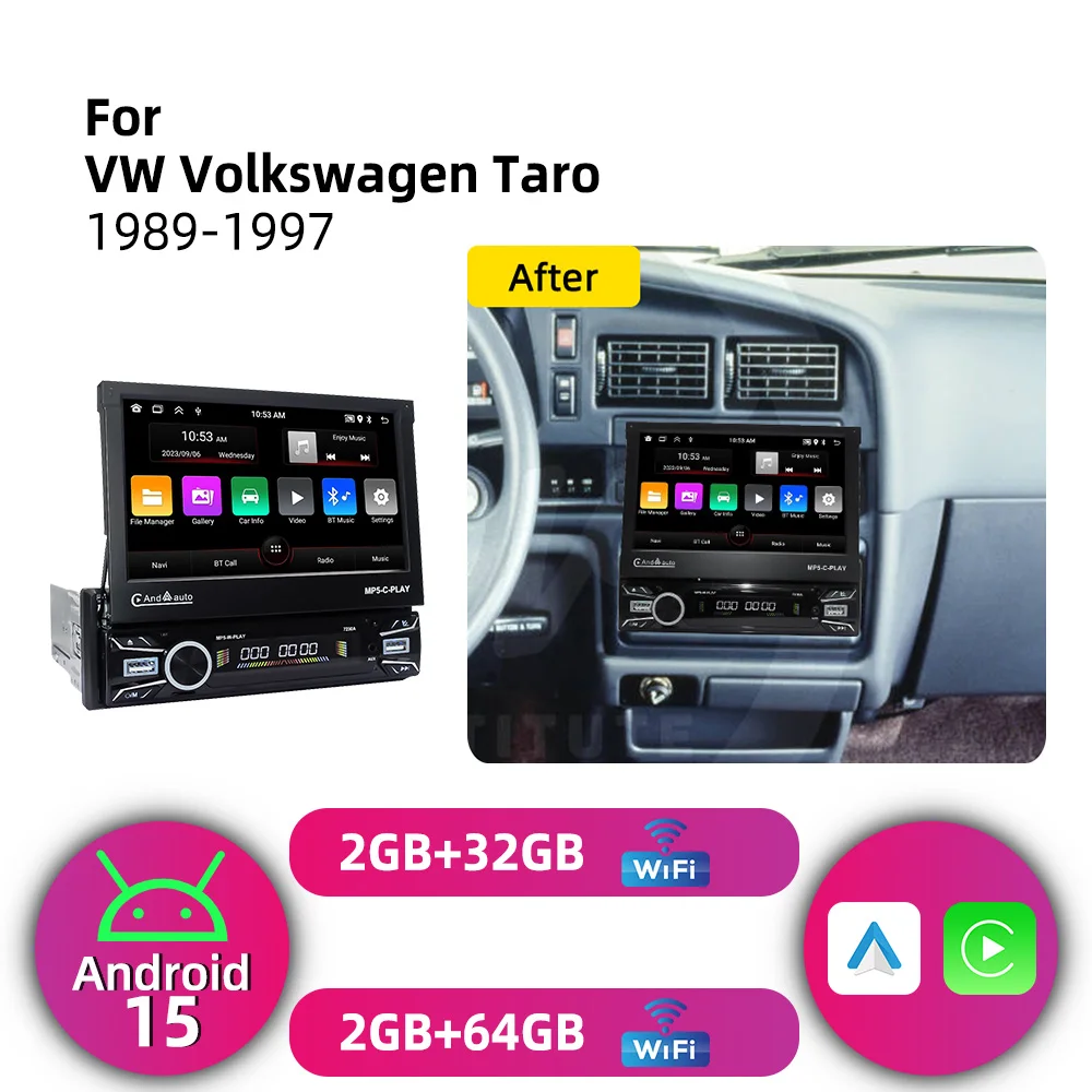 Android 1Din Stereo 7
