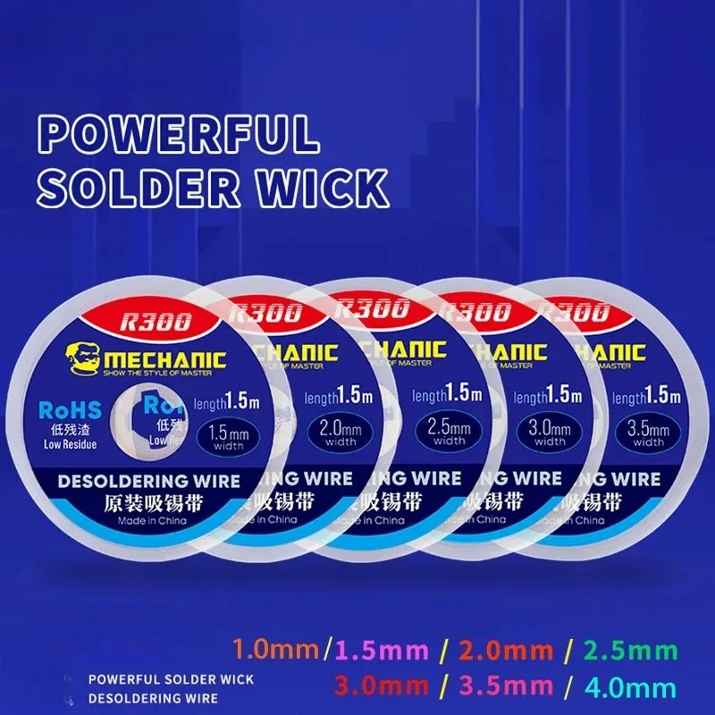 Powerful Solder Wick High Quality Desoldering Wick with Braided Copper Wire Remover 1015 1515 2015 2515 3015 3515 4015