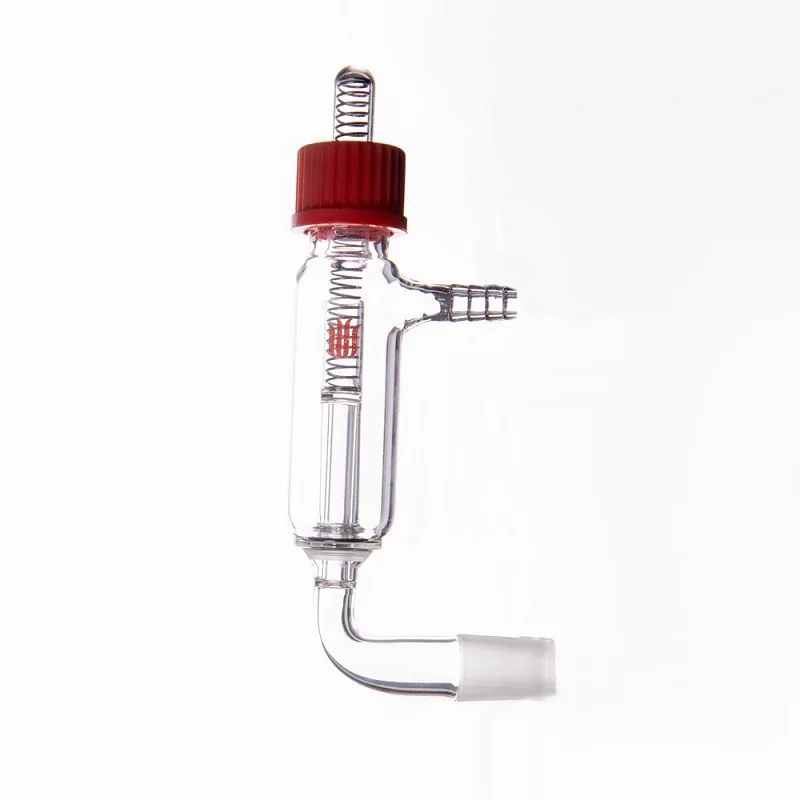 SYNTHWARE Regulowany bubbler, złącze 19/22 / Z odłączaną małą dyszą GL14mm, szkło borokrzemianowe, B25