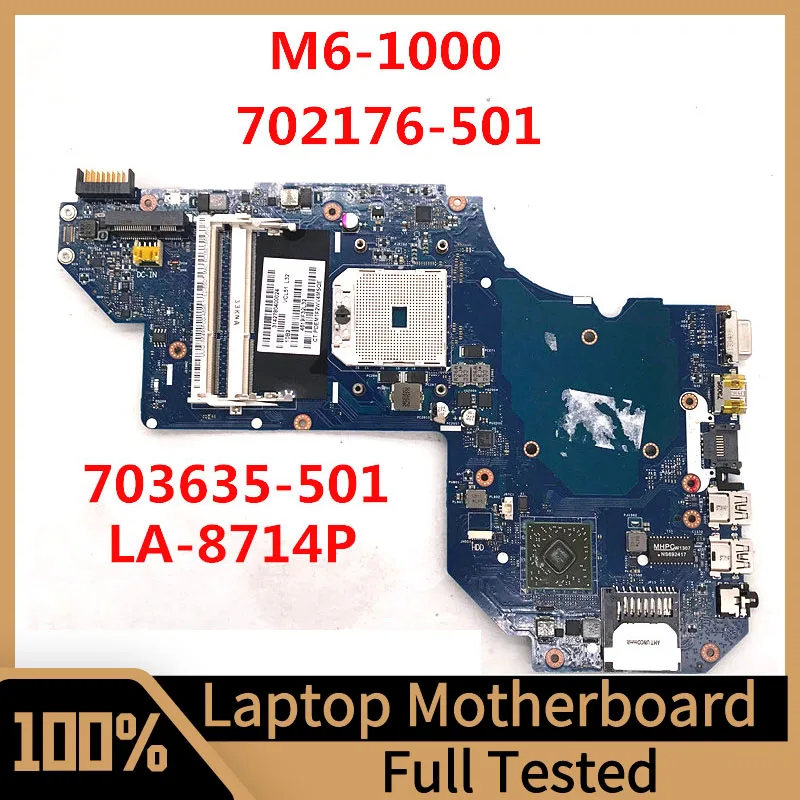 

702176-501 703635-501 Mainboard For HP M6-1000 Laptop Motherboard QCL51 LA-8714P DDR3 100% Full Tested Working Well