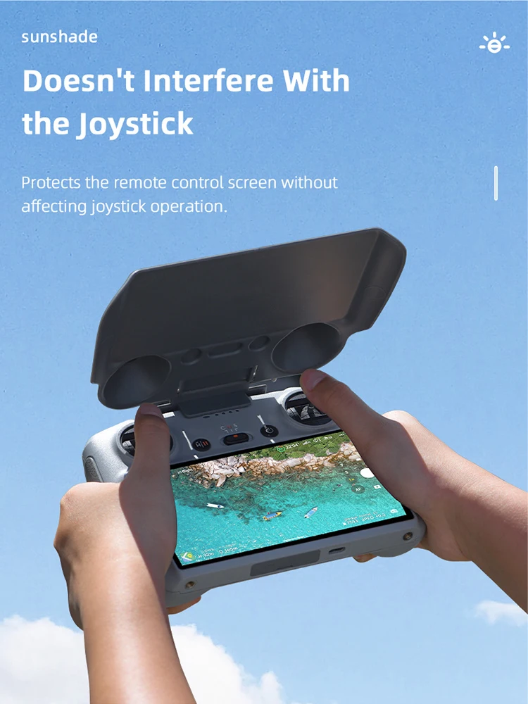 BRDRC Sonnenschutz-Schutzhülle für DJI Mini 3 Pro/Mavic 3, Displayschutzfolie, kratzfeste Sonnenblende für DJI RC-Zubehör. – Detail 6