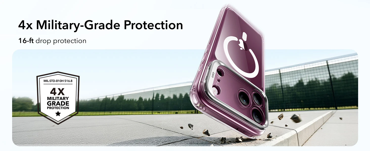 ESR für iPhone 18 Pro Max & 17 Pro Max MagSafe Handyhülle Ultra Slim Militärqualität Sturzschutz-Cover mit Kamerasteuerung – Detail 17