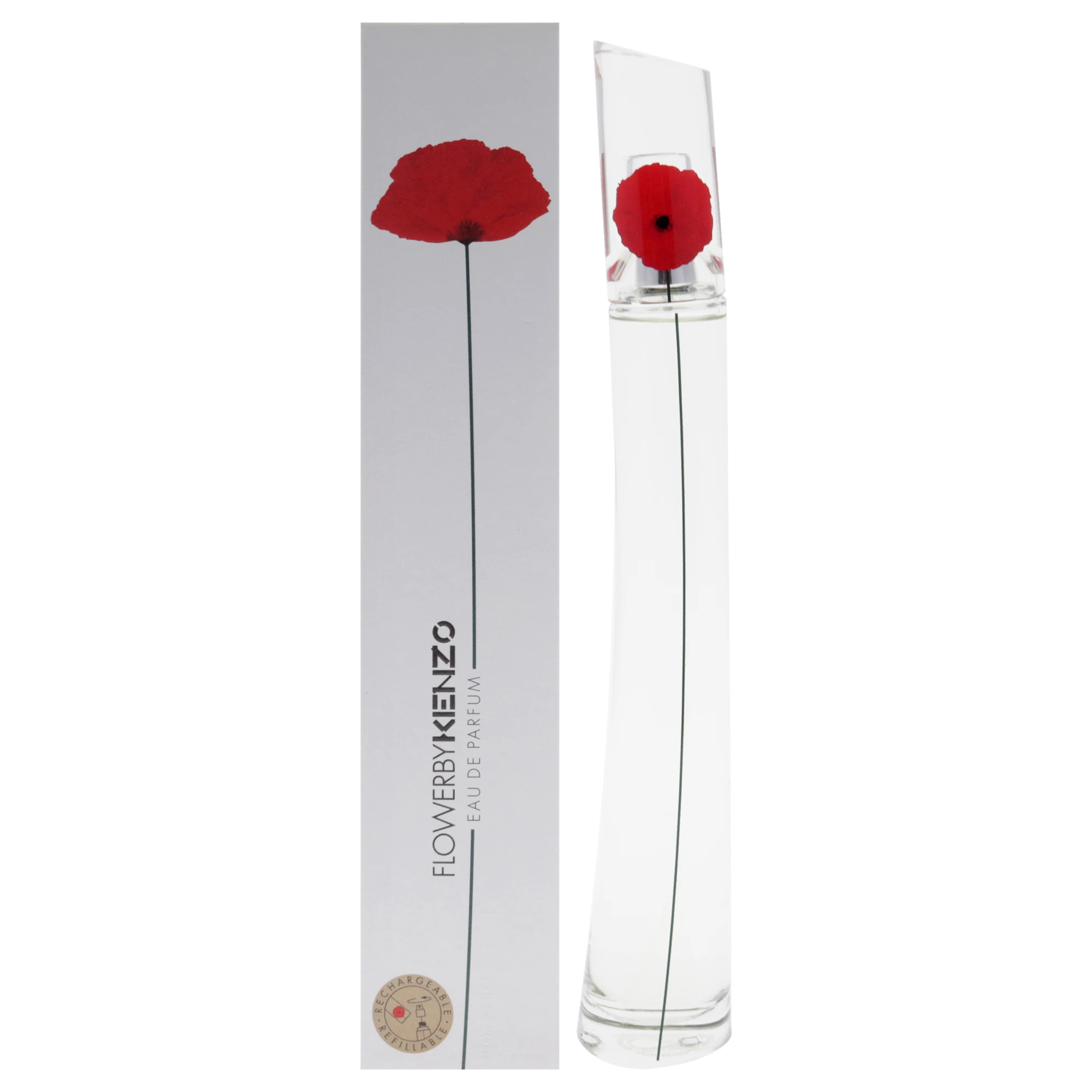 Flor de Kenzo para mujer - Spray EDP de 3,3 oz (recargable)