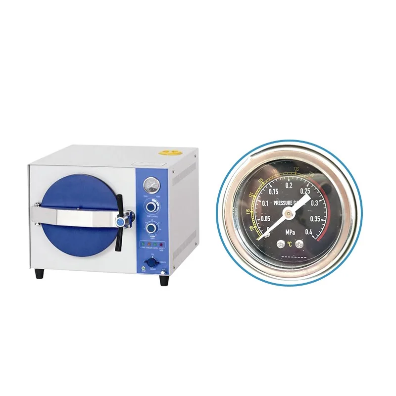 High-Performance 24L Stainless Steel Laboratory Benchtop Pressure Steam Sterilizer  Sterilization Kettle with OEM Support