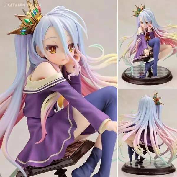 100% Original: Kotobukiya Game Life NO GAME NO LIFE White Figure PVC Model Doll Toys birthday gifts Colletible Model Toy